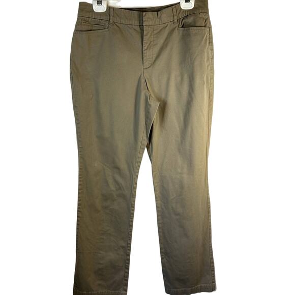 Gloria Vanderbild size 10 Slacks Tan jeans 37 x 30"  5 pocket Missy  Charlene - Picture 1 of 8